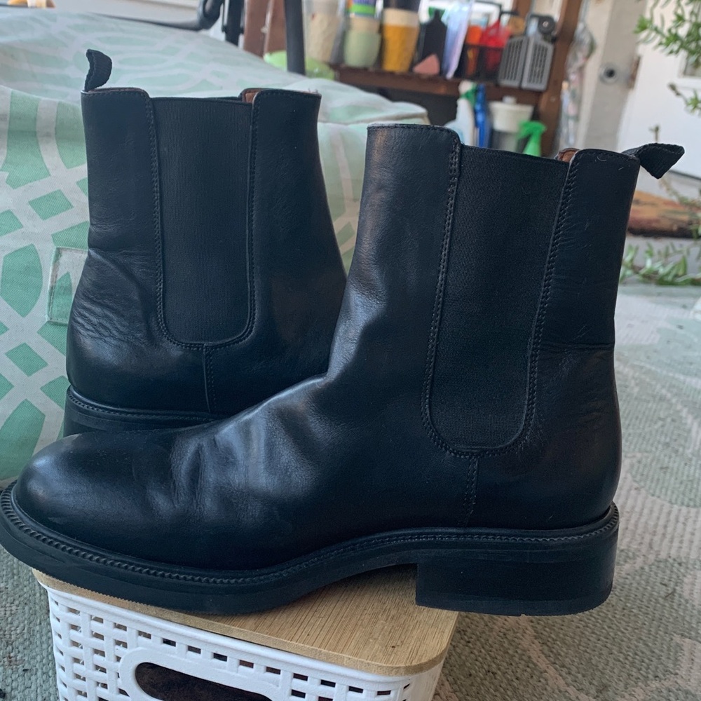 J. Crew Leather Chelsea pull-on boots - Picture 2 of 10